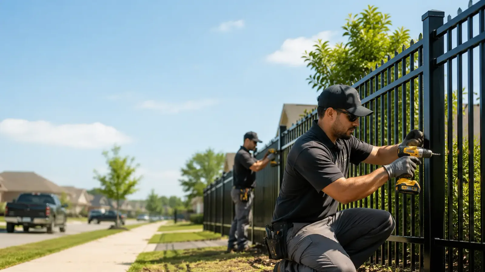 Metal Fence Installation in Midway, KY